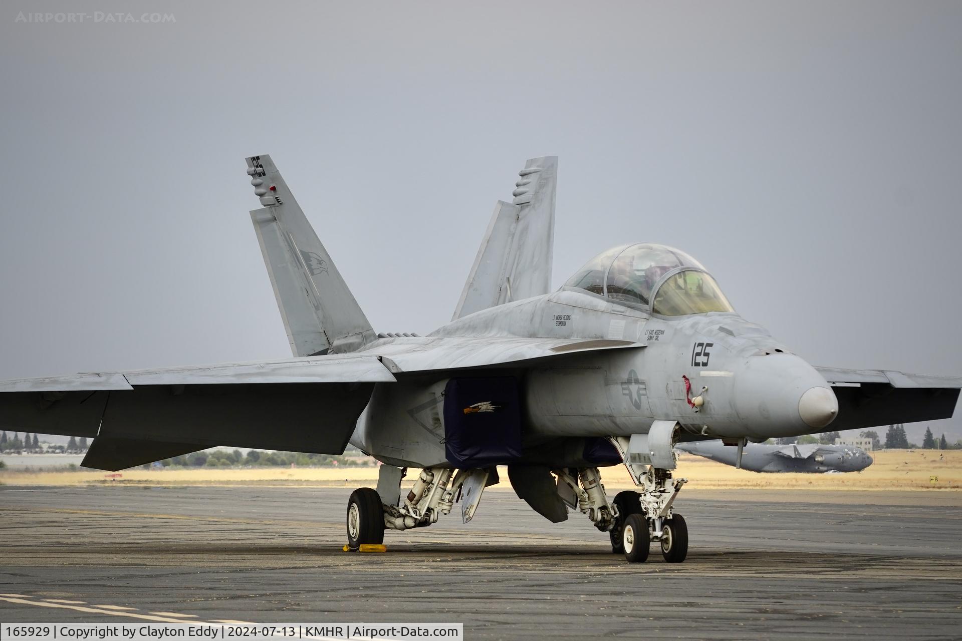 165929, Boeing F/A-18F Super Hornet C/N F075, Capital airshow Mather airport in California 2024.