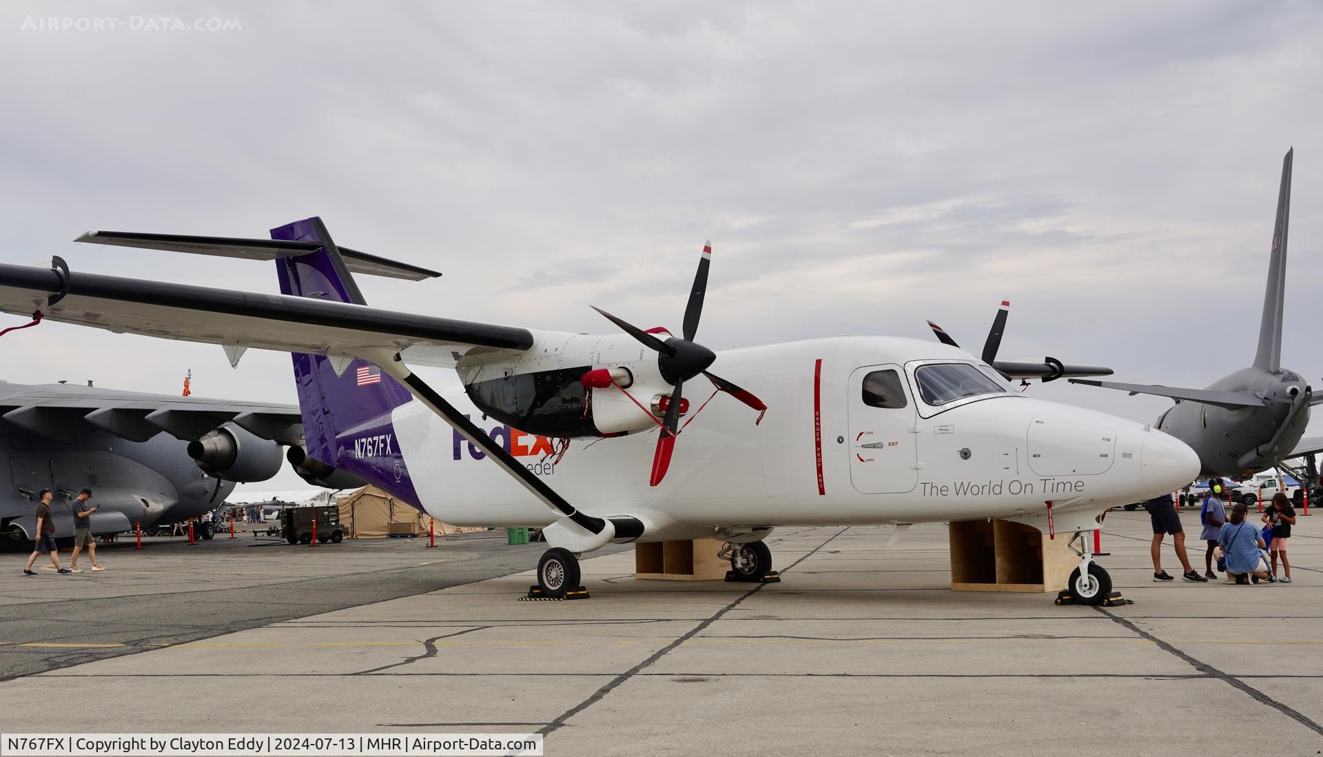N767FX, 2023 Textron Aviation Inc. 408F SkyCourier C/N 408-0026, Capital airshow Mather airport in California 2024.