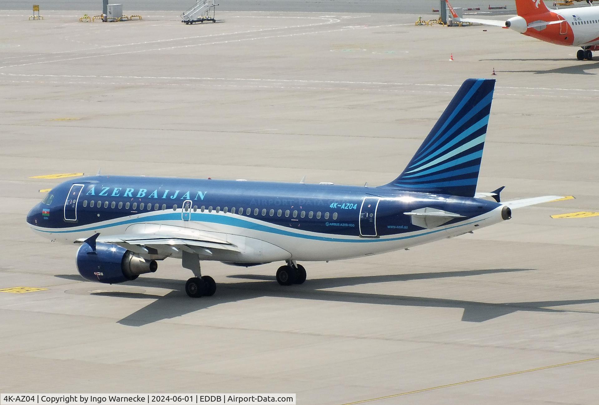 4K-AZ04, 2005 Airbus A319-111 C/N 2588, Airbus A319-111 of Azerbaijan Airlines at Berlin Brandenburg airport