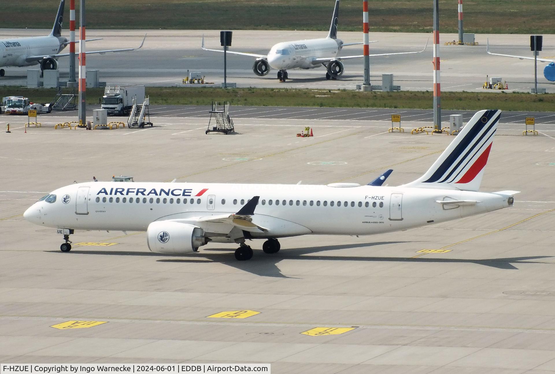 F-HZUE, 2021 Airbus A220-300 C/N 55146, Airbus A220-300 of Air France at Berlin Brandenburg airport