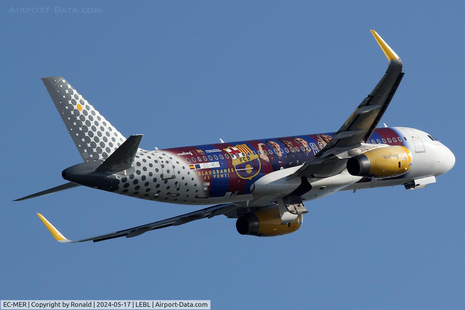 EC-MER, 2015 Airbus A320-232 C/N 6510, at bcn