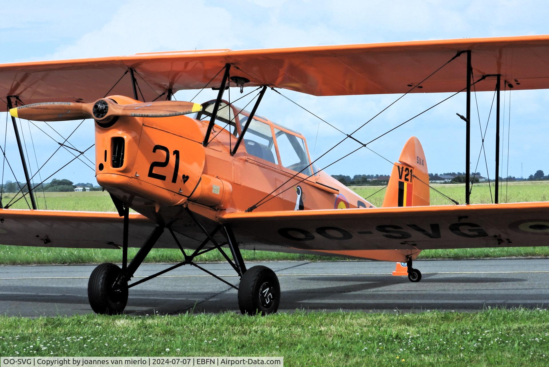 OO-SVG, 1951 Stampe-Vertongen SV-4B C/N 1163, Koksijde