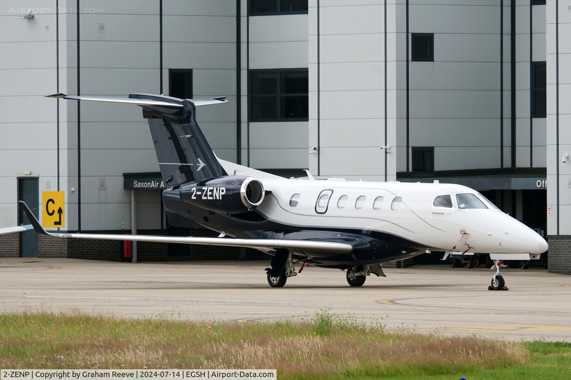2-ZENP, Embraer EMB-505 Phenom 300 C/N 50500776, Parked at Norwich.