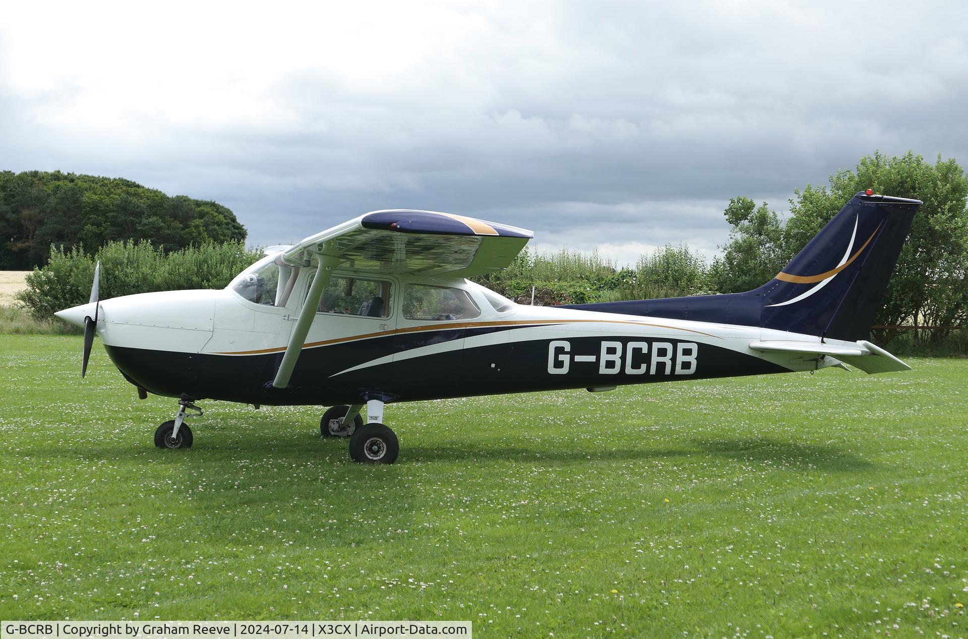 G-BCRB, 1974 Reims F172M Skyhawk Skyhawk C/N 1259, Parked at Northrepps.