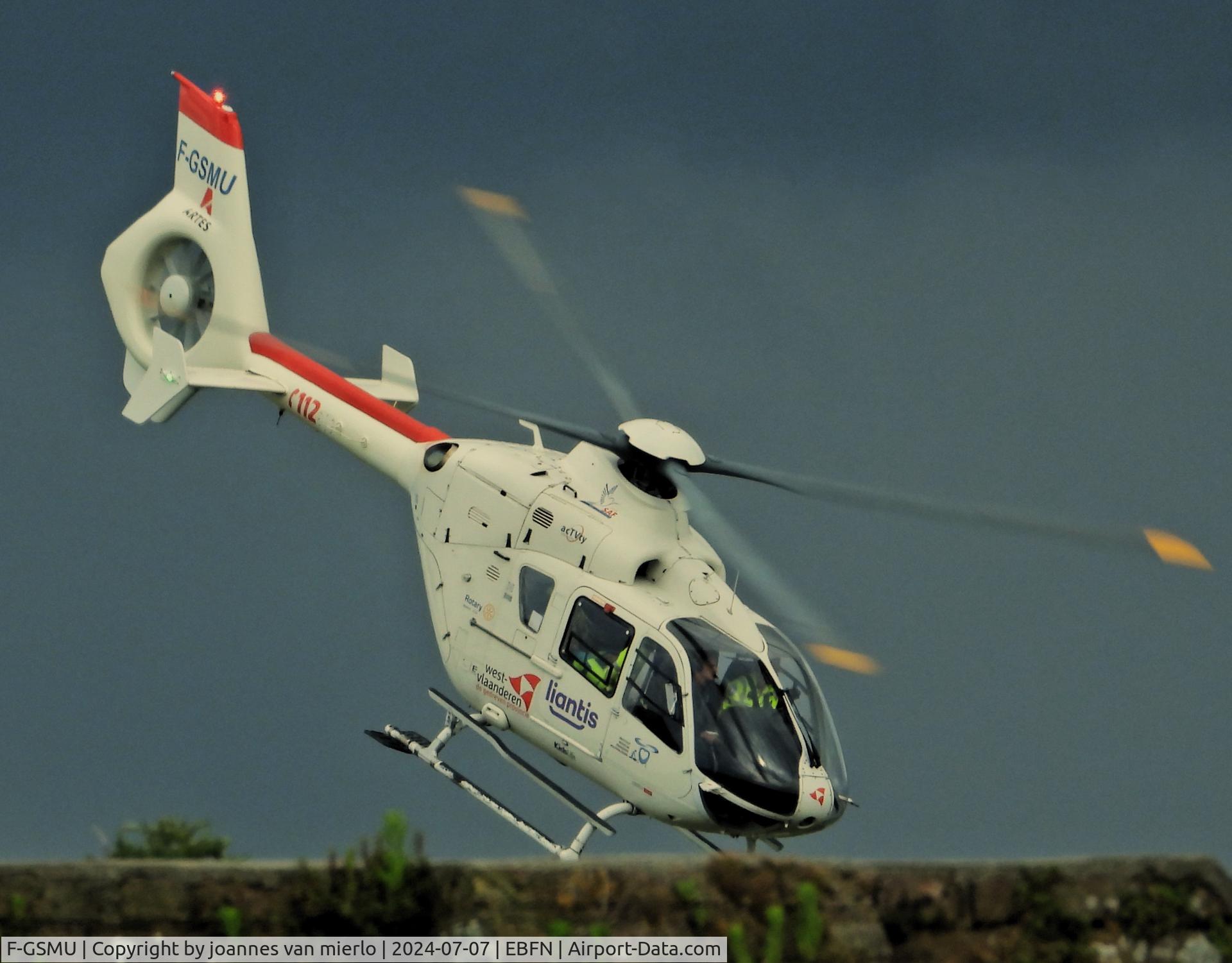 F-GSMU, 1998 Eurocopter EC-135 T1 C/N 0043, Avoiding....