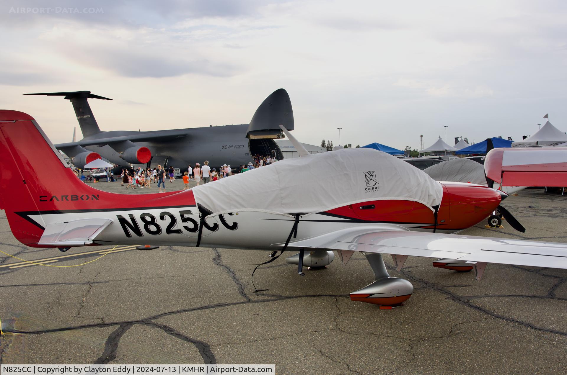 N825CC, 2023 Cirrus Design Corp. SR22T C/N 9271, Capital airshow Mather airport in California 2024.