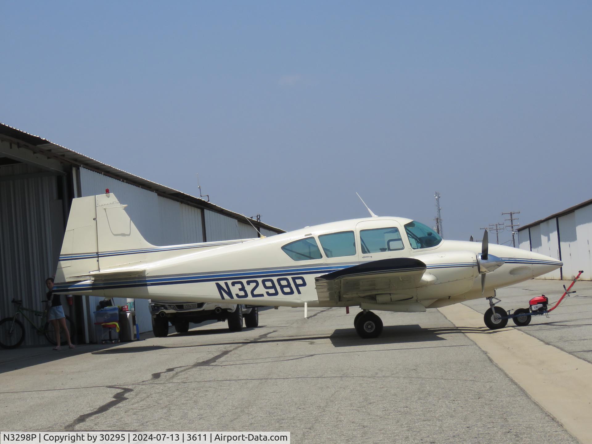 N3298P, 1957 Piper PA-23-160 Apache C/N 23-1248, Outside hanger