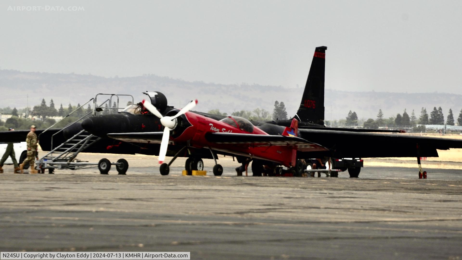 N24SU, 1990 Sukhoi Su-26 C/N 03-01, Capital airshow Mather airport in California 2024.