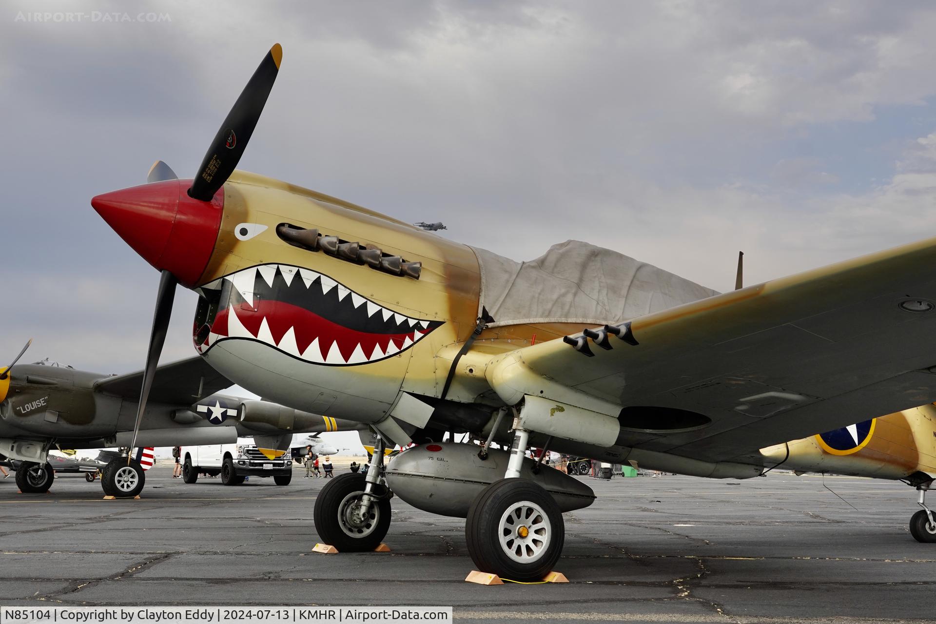 N85104, Curtiss P-40N-5CU Kittyhawk C/N 28954/F858, Capital airshow Mather airport in California 2024.