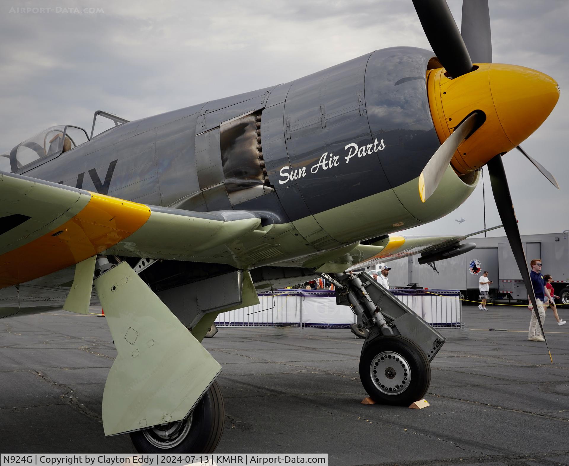 N924G, 1954 Hawker Sea Fury T.20 C/N ES.8502, Capital airshow Mather airport in California 2024.