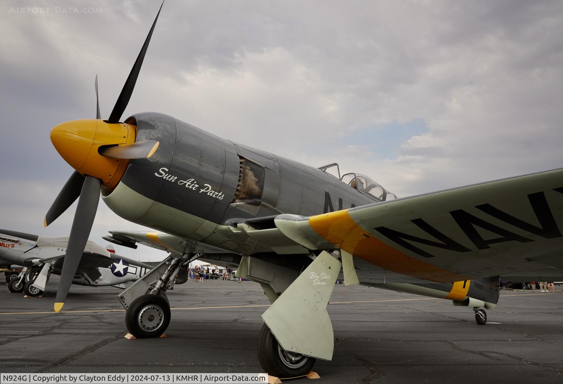 N924G, 1954 Hawker Sea Fury T.20 C/N ES.8502, Capital airshow Mather airport in California 2024.