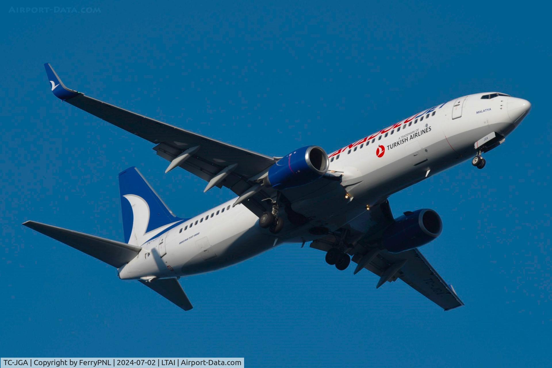 TC-JGA, 2000 Boeing 737-8F2 C/N 29785, Arrival of Anadolu B738