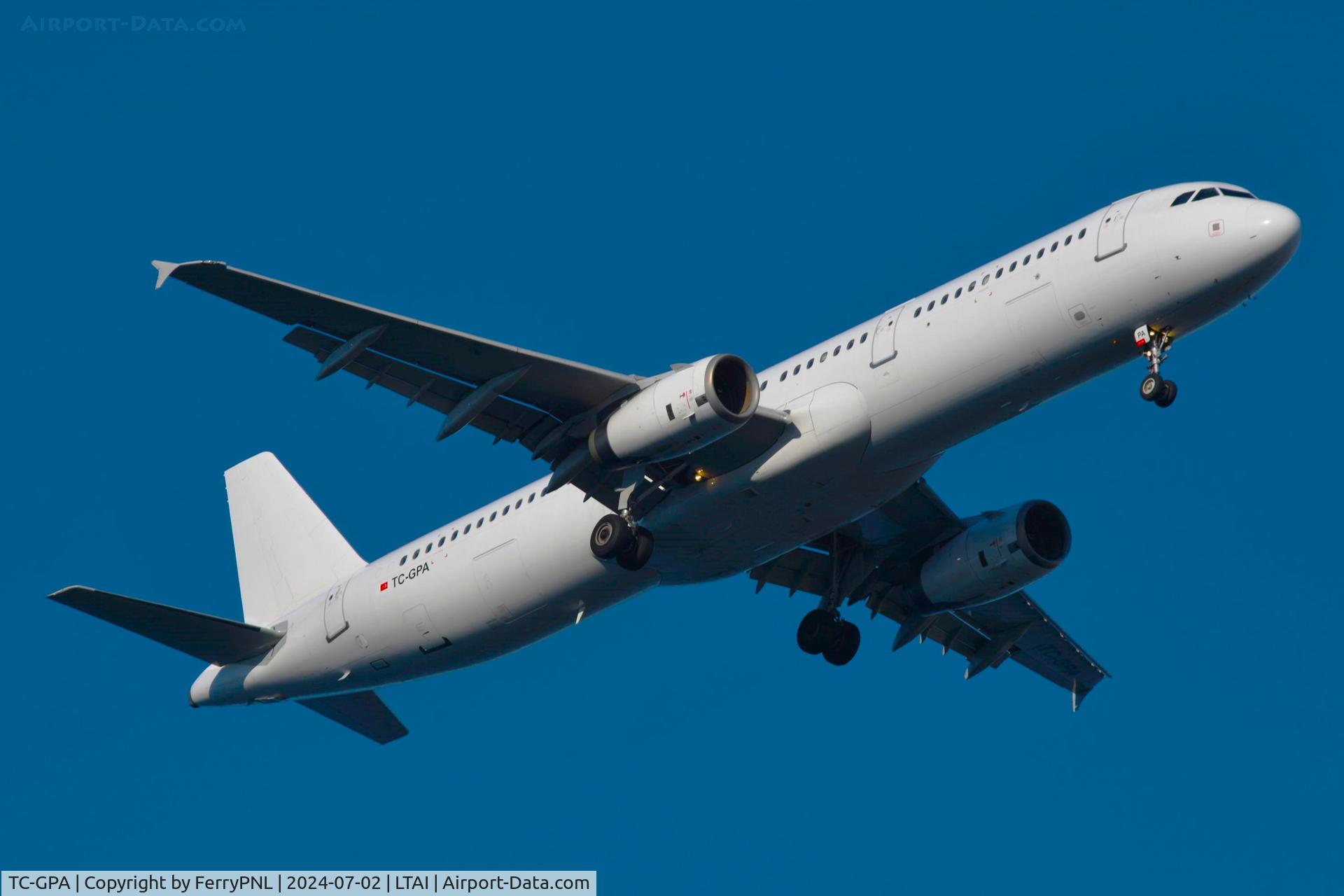 TC-GPA, 2008 Airbus A321-231 C/N 3462, BBN Airlines A321 operating on behlaf of Ajet