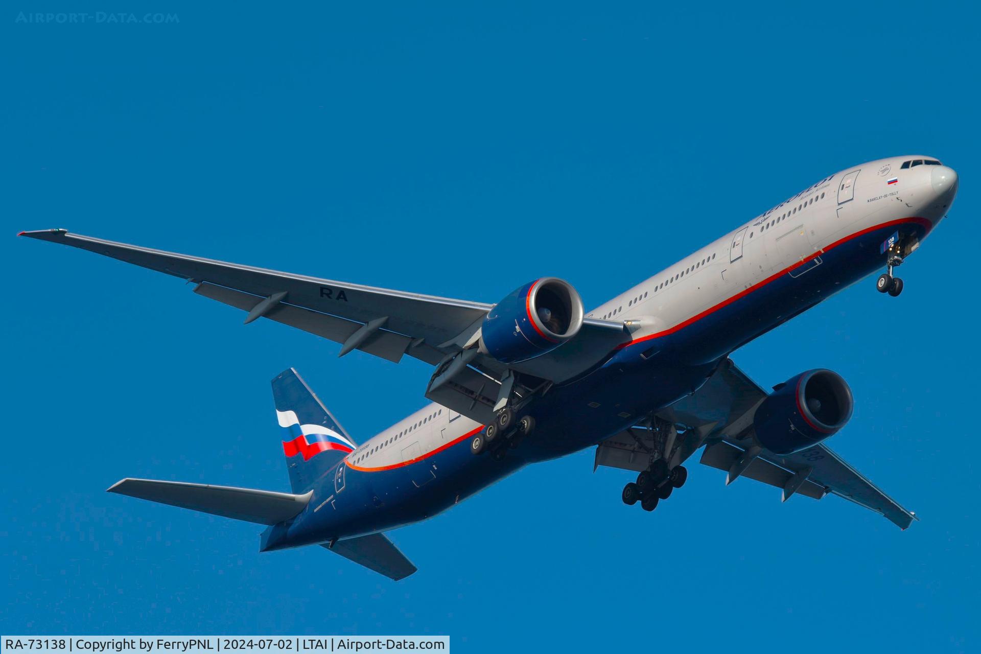 RA-73138, 2013 Boeing 777-3M0ER C/N 41681, Aeroflot B773 arriving from SVO