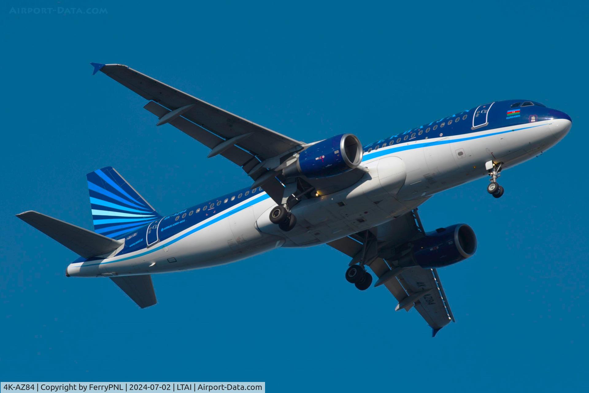 4K-AZ84, 2006 Airbus A320-214 C/N 3006, Azerbaijan A320 landing