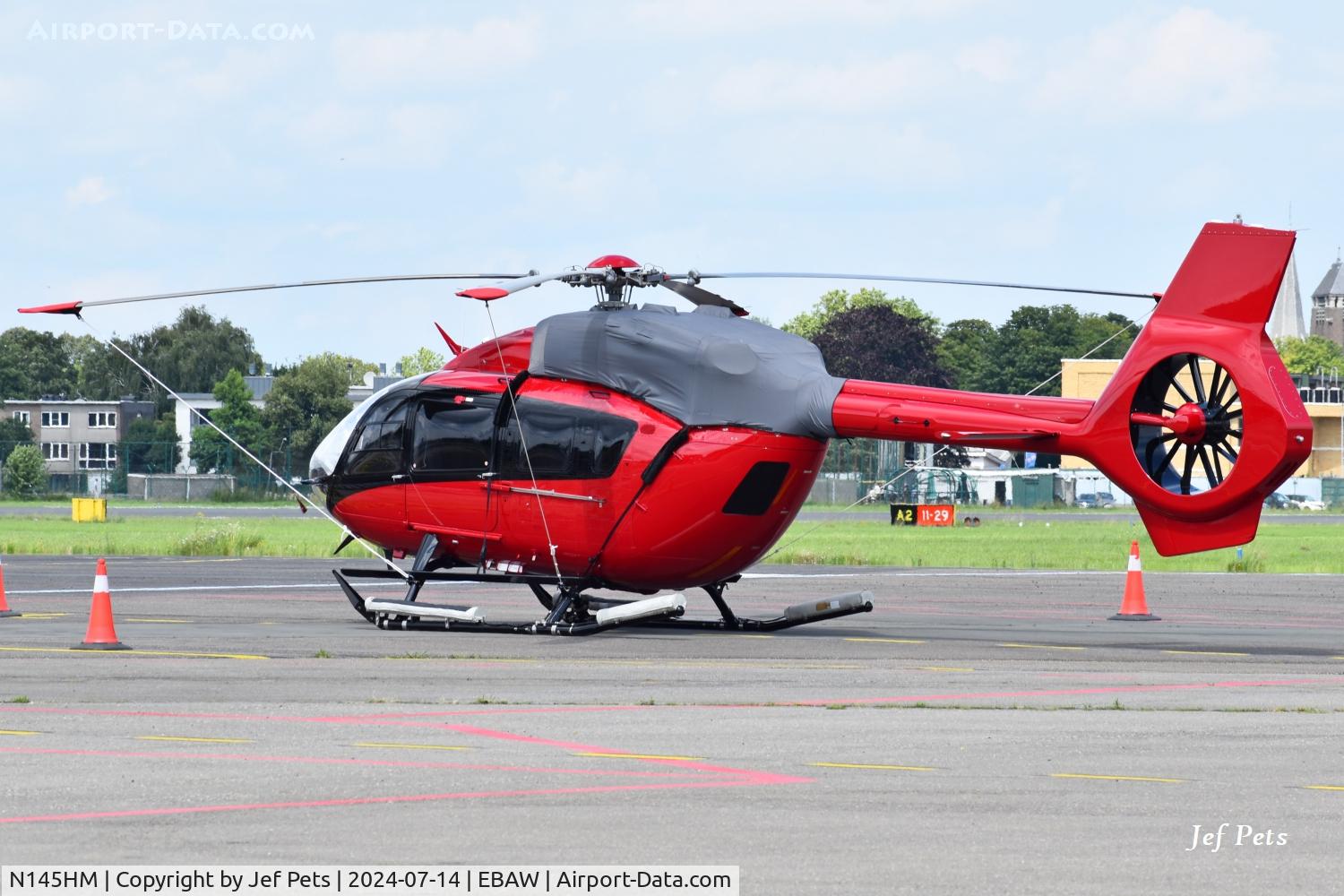 N145HM, 2017 Airbus Helicopters BK 117 D-2 (H145) C/N 20132, At Antwerp Airport.