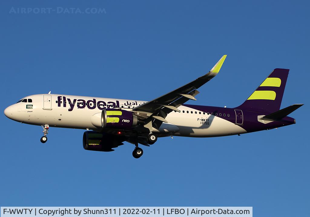 F-WWTY, 2022 Airbus A320-251N C/N 10755, C/n 10755 - To be HZ-FAT