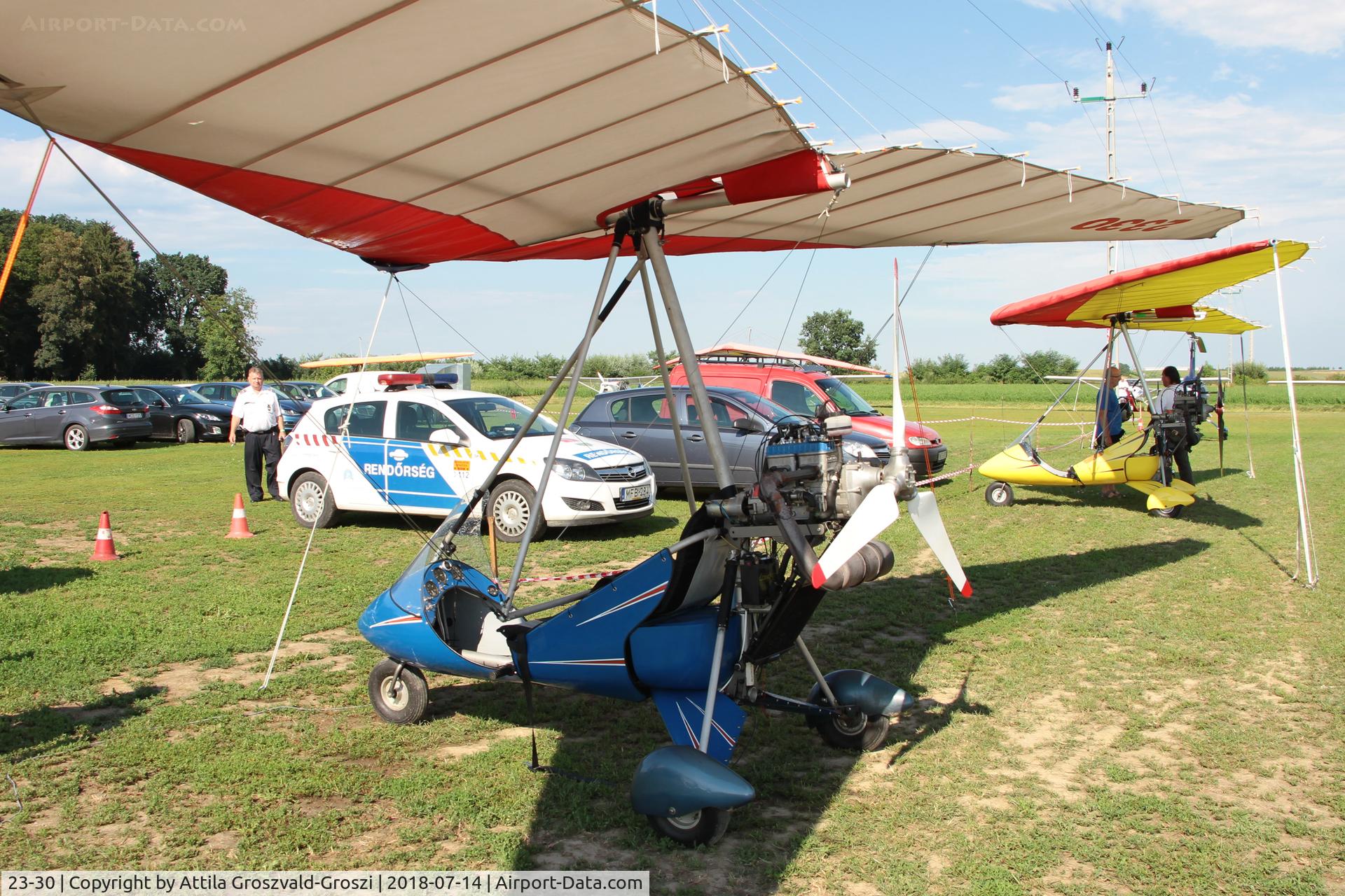 23-30, Bogdola János BB-02 Serpa C/N BB-02-2007/TR03-09, Mura Airport-Becsehely, Hungary. Technical triatlon cup 2018