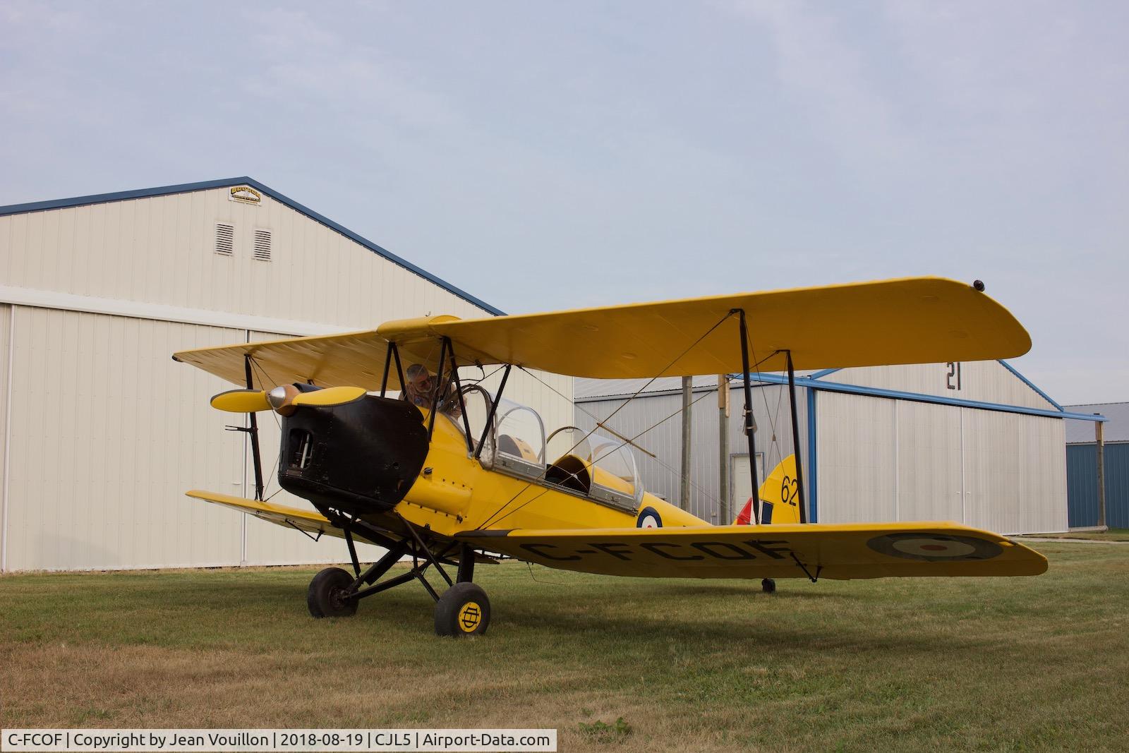 C-FCOF, 1943 De Havilland Canada DH-82C Tiger Moth C/N DHC1265, Photo taken at Lyncrest airfield, MB.