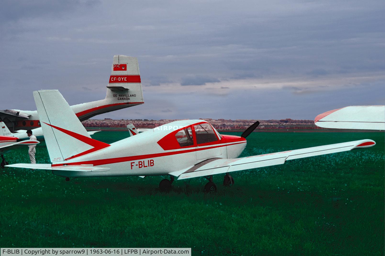 F-BLIB, Gardan GY-80-150 Horizon C/N 1, AeroSaloon Le Bourget. Scanned from a slide.