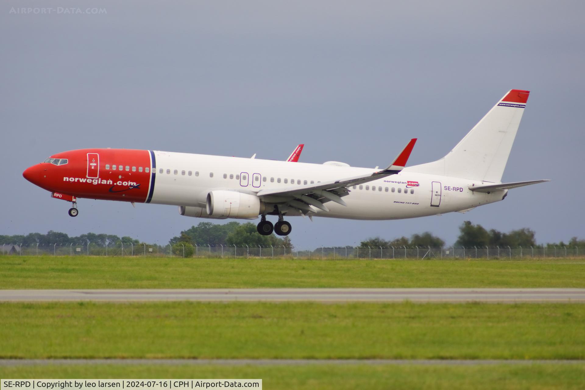 SE-RPD, 2016 Boeing 737-8JP C/N 41152, Copenhagen 16.7.2024