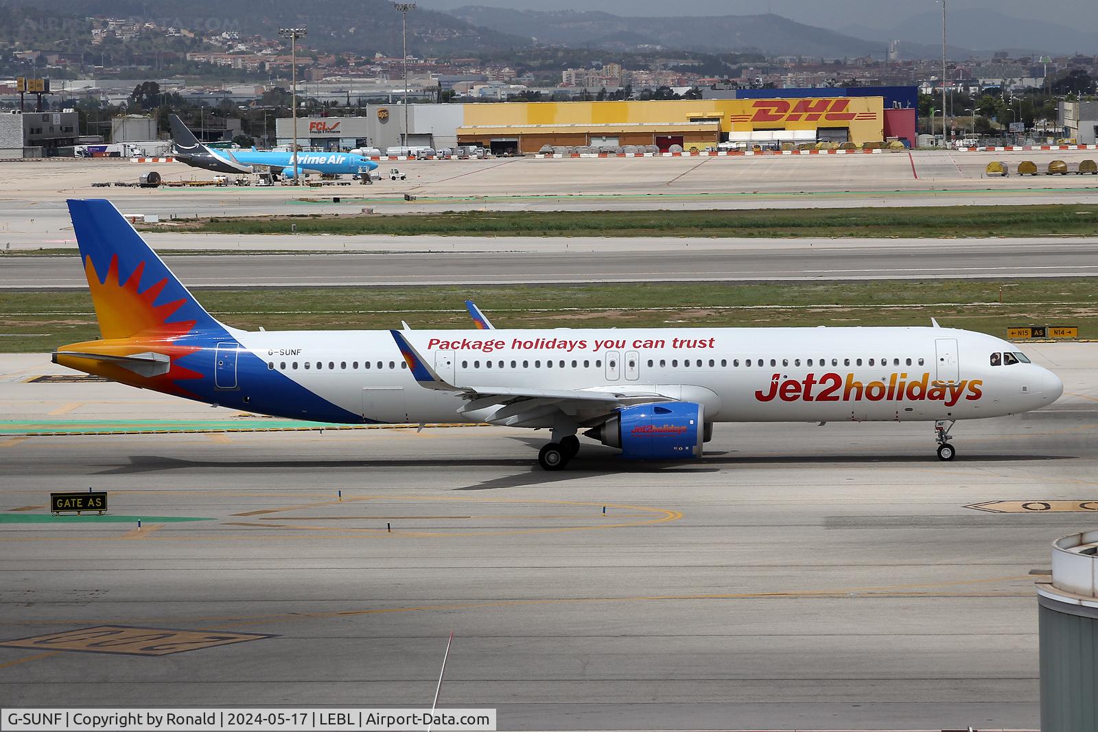 G-SUNF, 2023 Airbus A321-251NX C/N 11720, at bcn