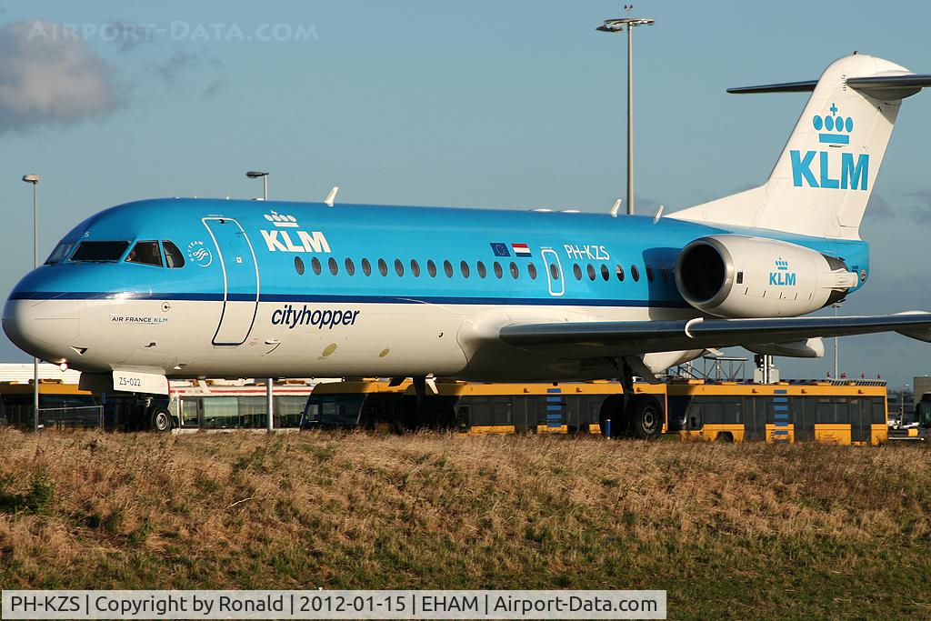 PH-KZS, 1995 Fokker F70 (F-28-0070) C/N 11540, at eham