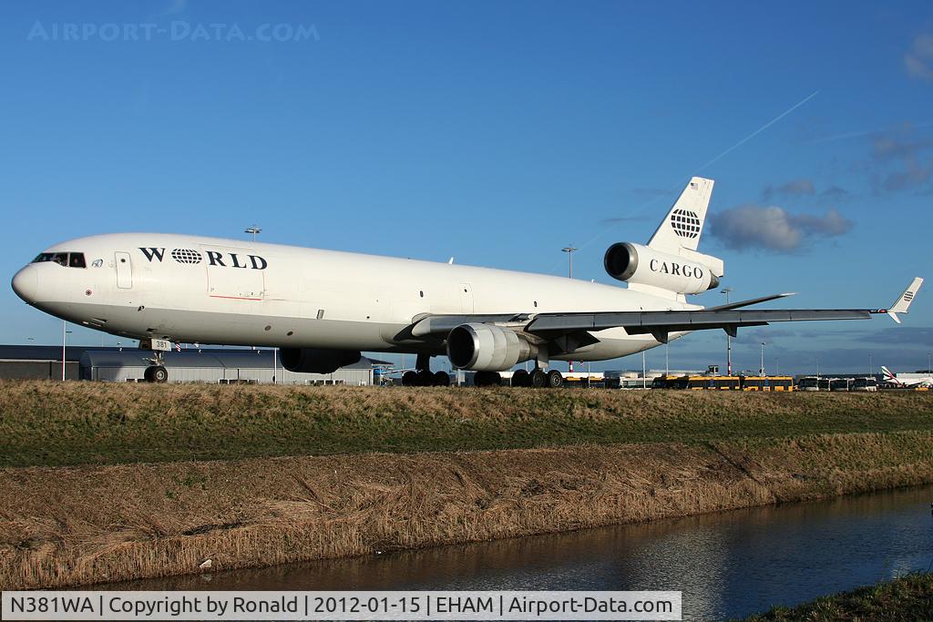 N381WA, 1992 McDonnell Douglas MD-11F C/N 48523, at eham