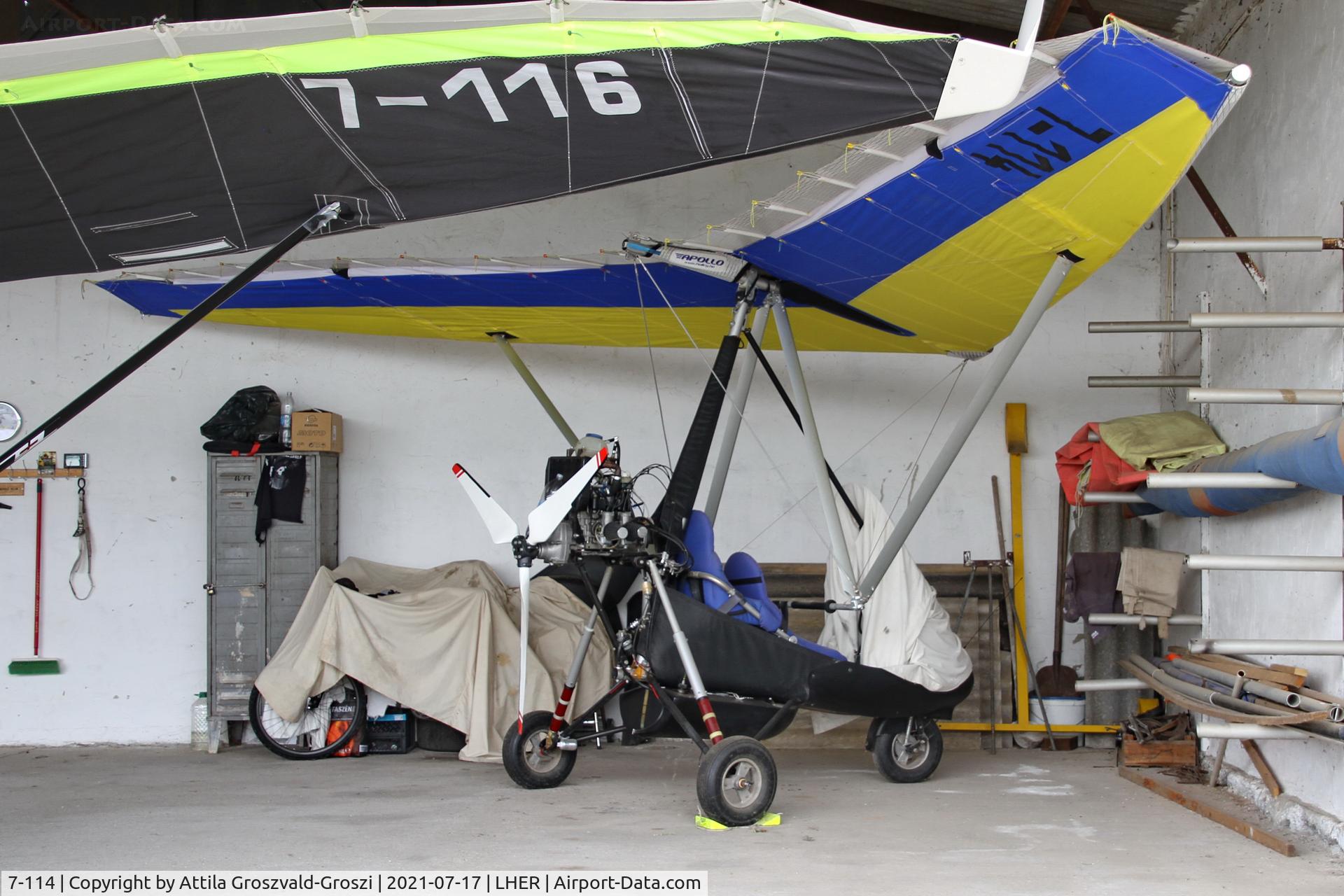 7-114, Halley Apollo CXMD/ Racer GT, LHER - Eger, Apollo Airport, Hungary