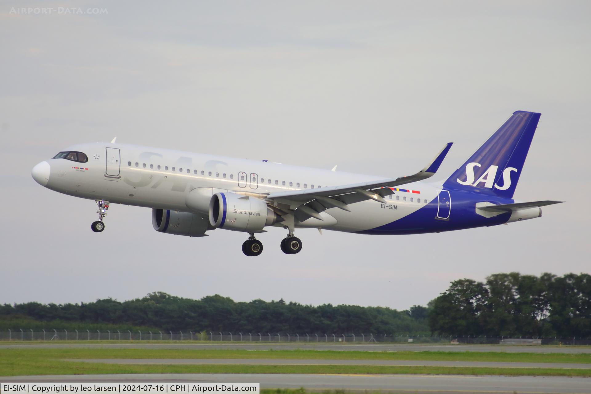 EI-SIM, 2022 Airbus A320-251N C/N 10761, Copenhagen 16.7.2024
