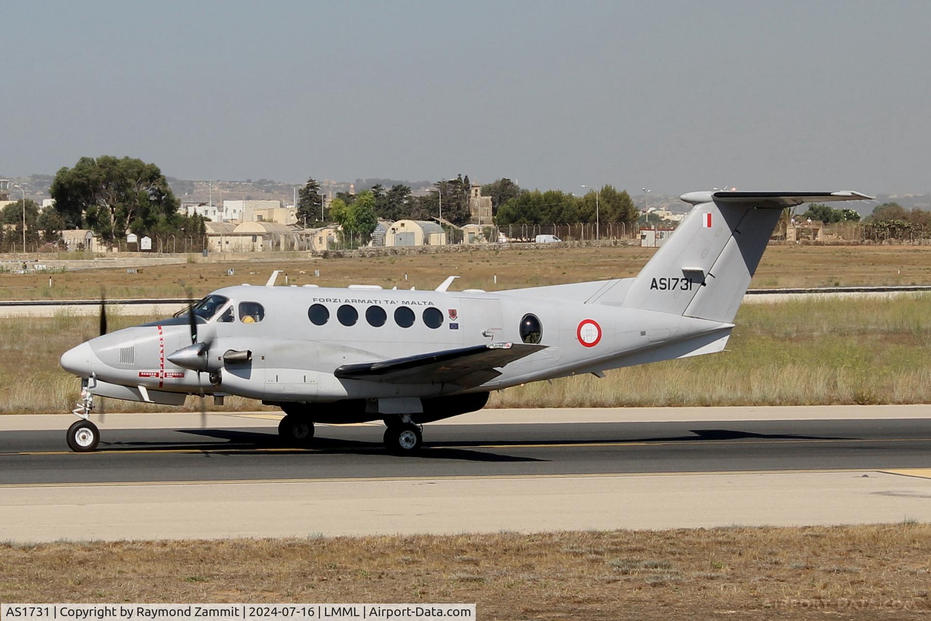 AS1731, 2015 Beechcraft B200GT C/N BY-249, Beechcraft B200GT AS1731 Armed Forces of Malta