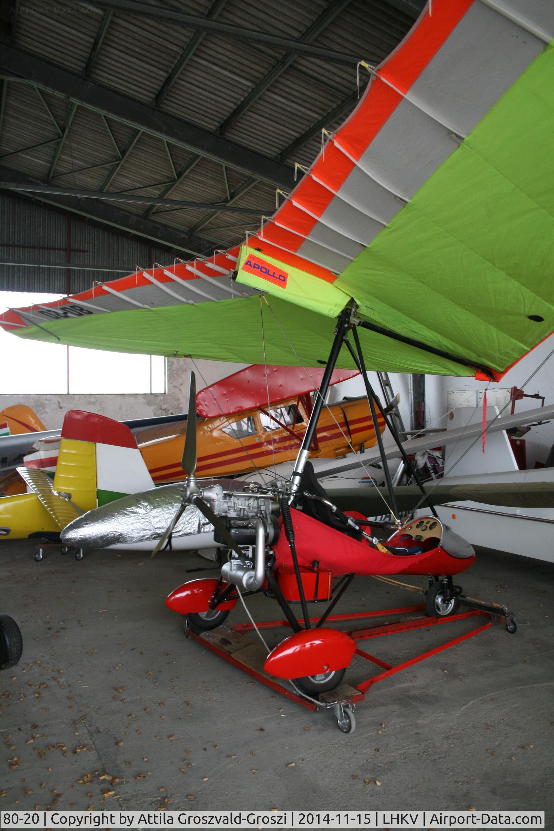 80-20, Halley Apollo CXM Racer GT C/N 170800/MZ 15012, LHKV - Kaposújlak Airport, Hungary