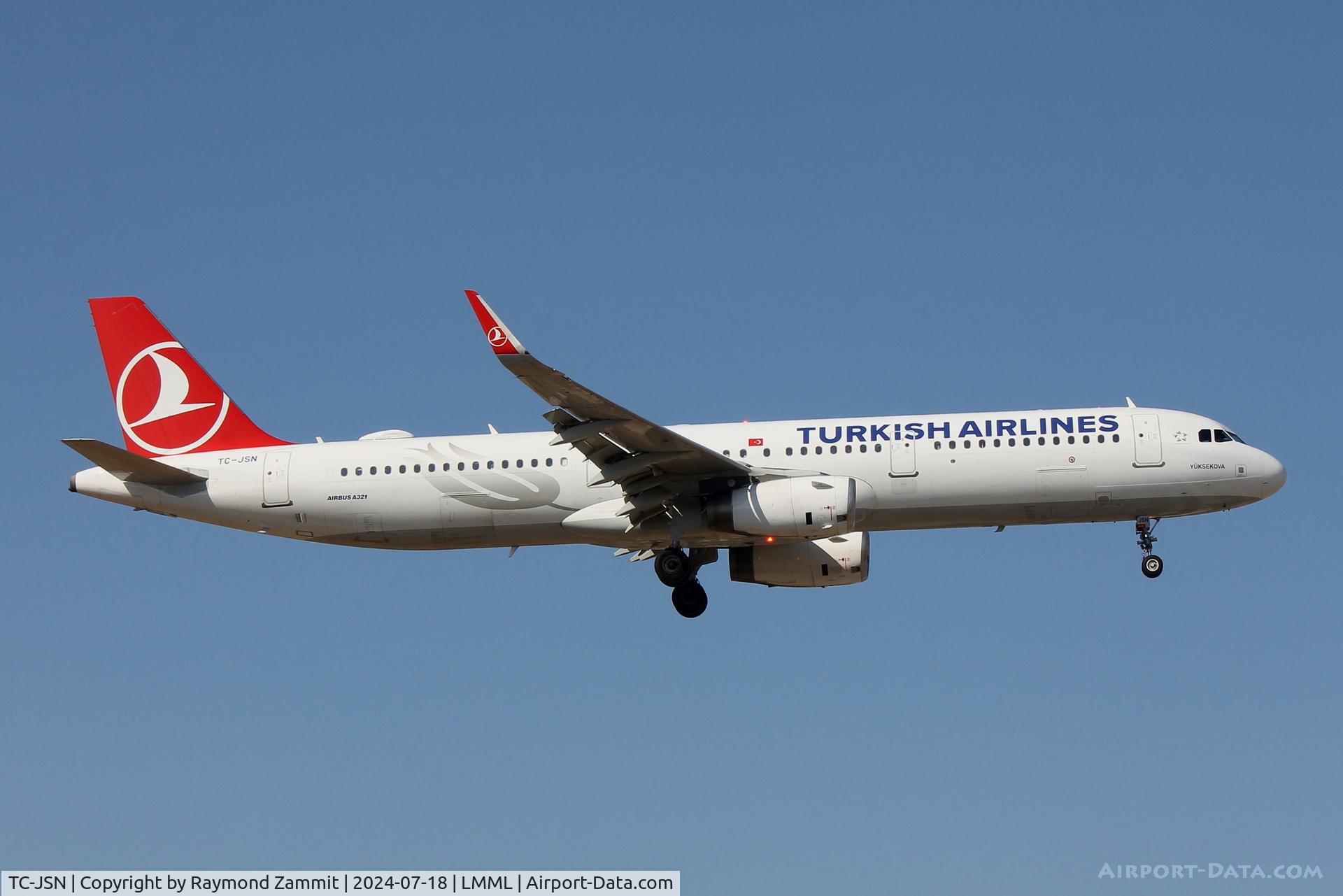 TC-JSN, 2015 Airbus A321-231 C/N 6508, A321 TC-JSN Turkish Airlines