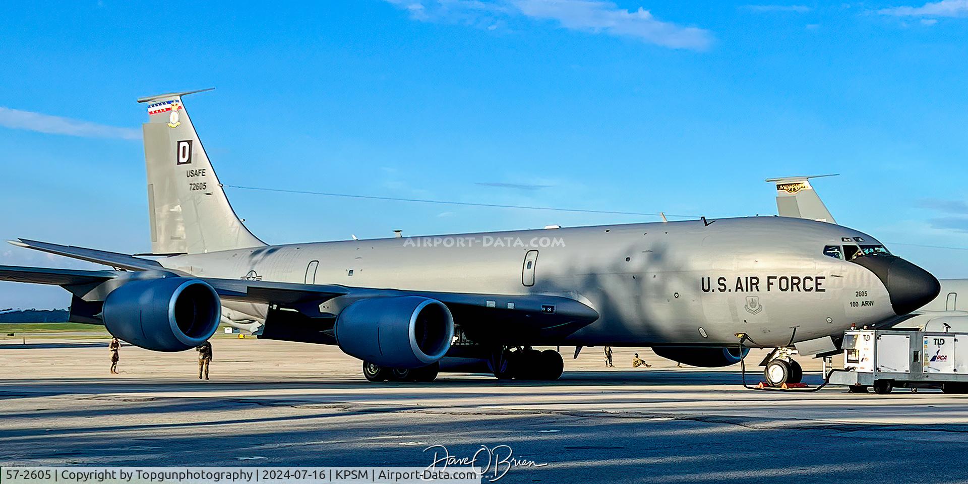 57-2605, 1958 Boeing KC-135R Stratotanker C/N 17741, QUID18 working out of Pease for the week