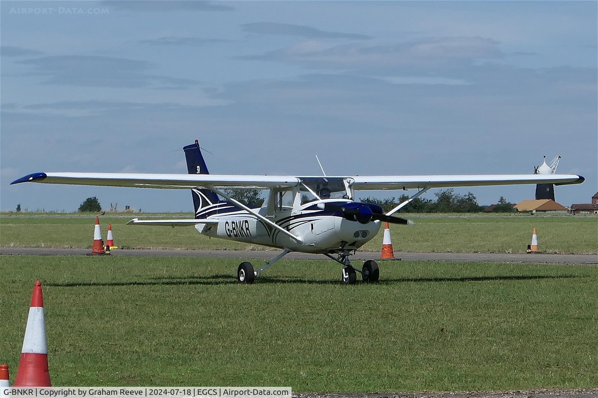 G-BNKR, 1978 Cessna 152 C/N 152-81284, Just landed at Sturgate.