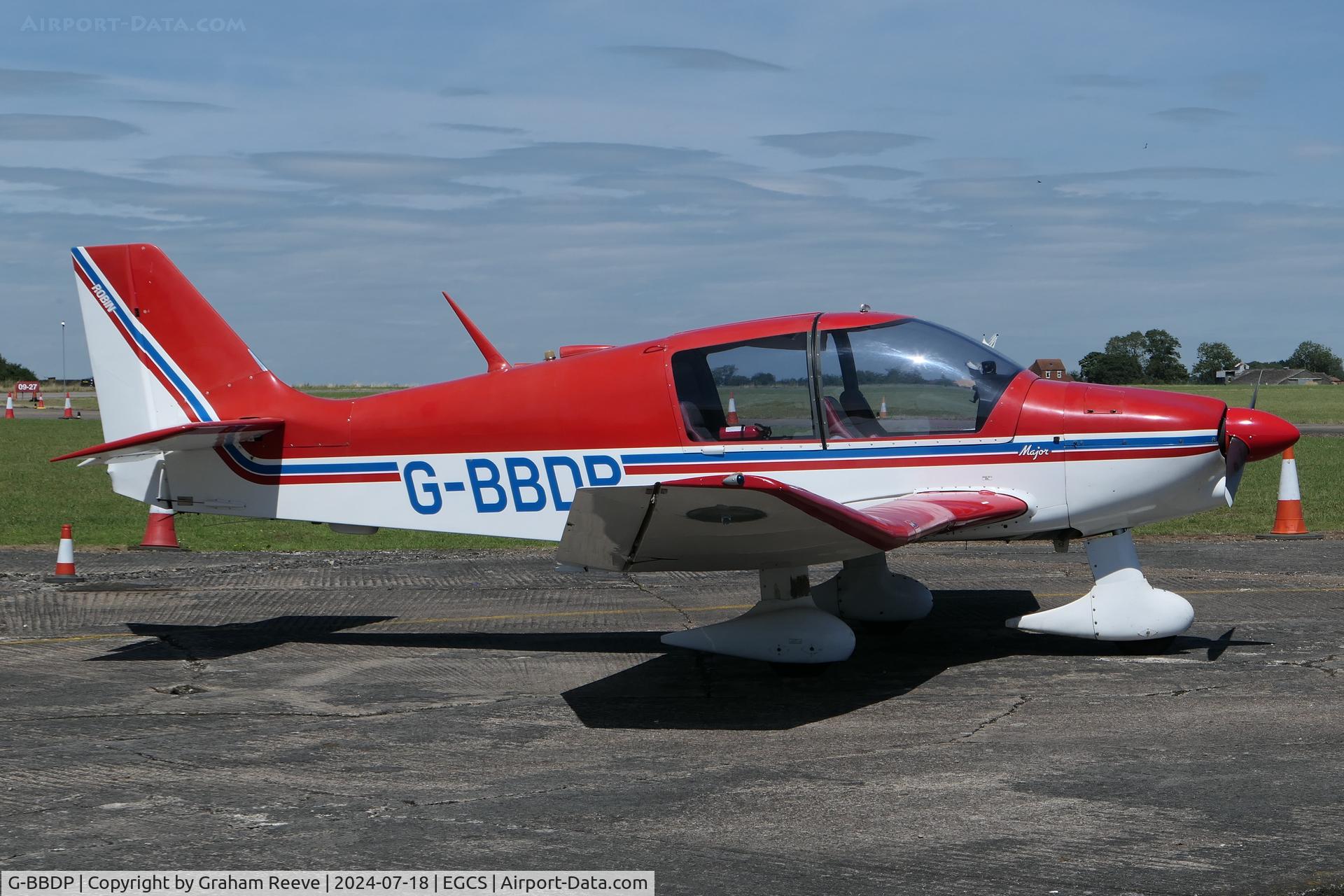 G-BBDP, 1973 Robin DR-400-160 Chevalier C/N 853, Parked at Sturgate.