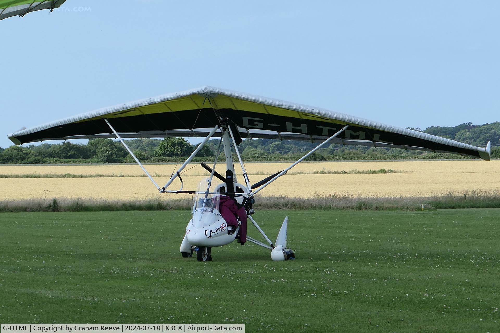 G-HTML, 2009 P&M Aviation QuikR C/N 8446, Parked at Northrepps.