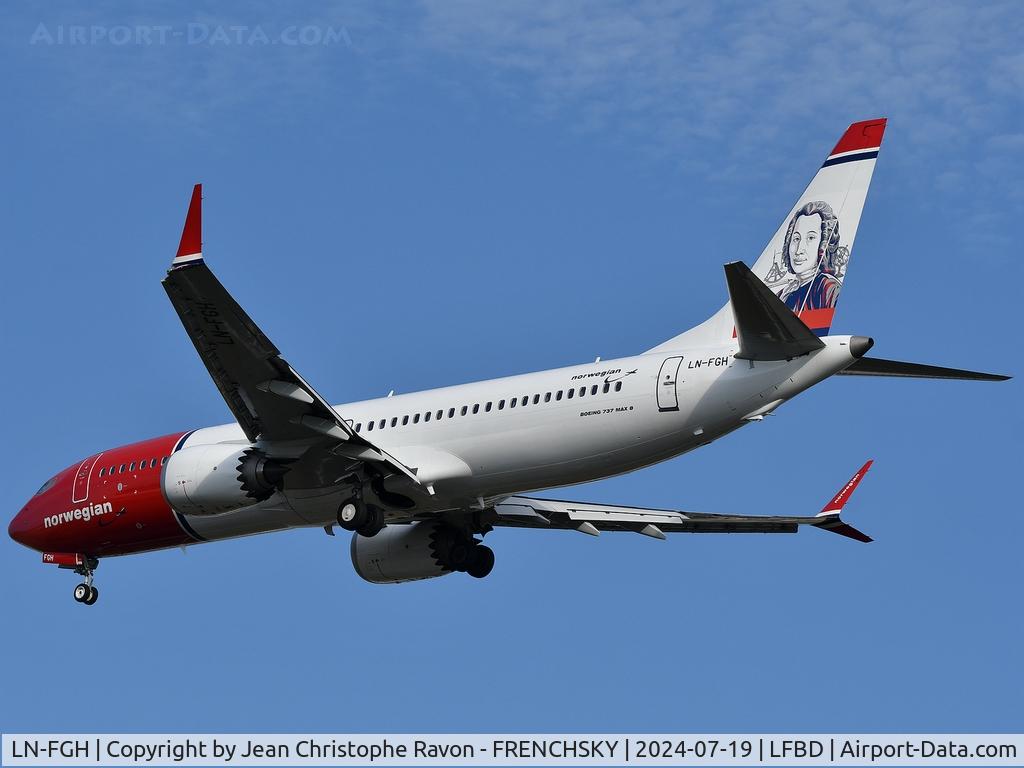 LN-FGH, 2022 Boeing 737-8 MAX C/N 43354, Copenhagen (CPH)	Bordeaux (BOD)	D83632