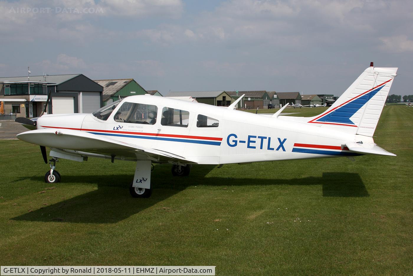 G-ETLX, 1976 Piper PA-28R-200 Cherokee Arrow II C/N 28R-7635119, at ehmz