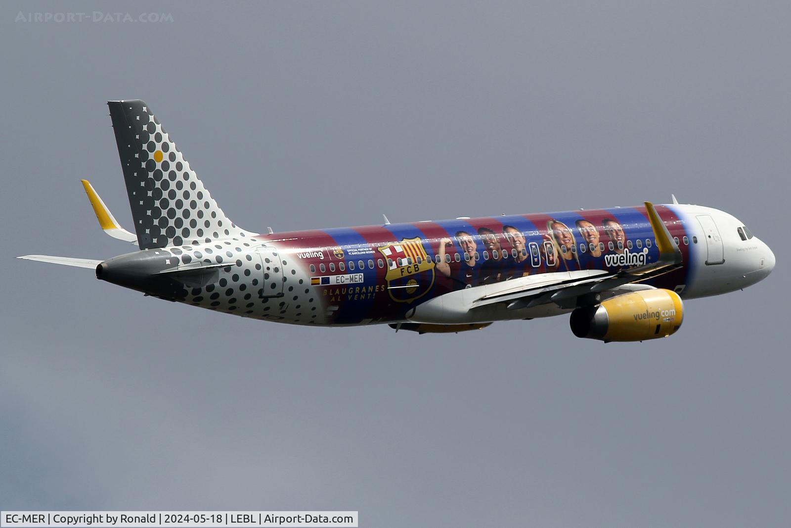EC-MER, 2015 Airbus A320-232 C/N 6510, at bcn
