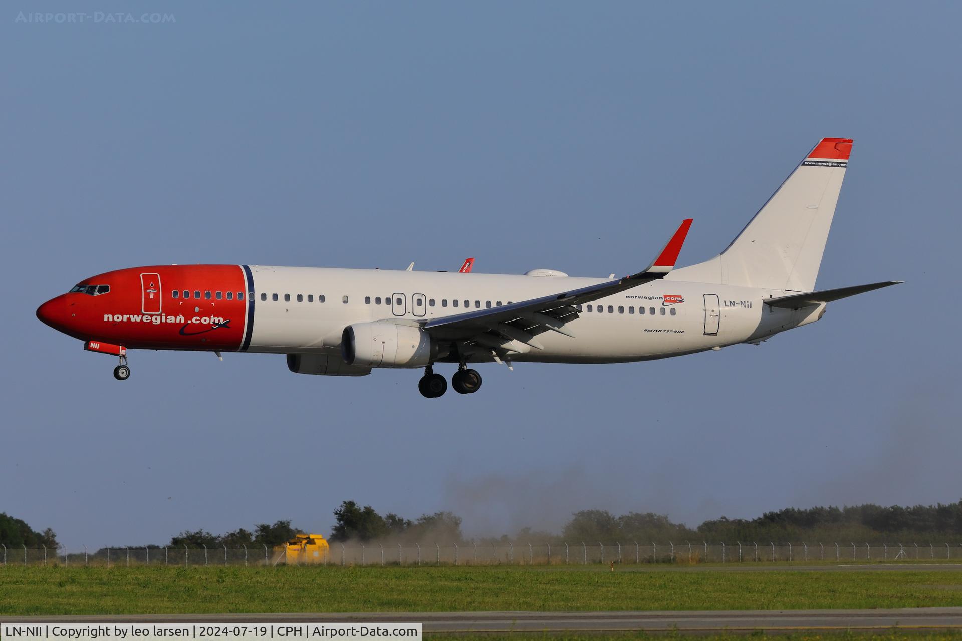 LN-NII, 2014 Boeing 737-8JP C/N 43877, Copenhagen 19.7.2024