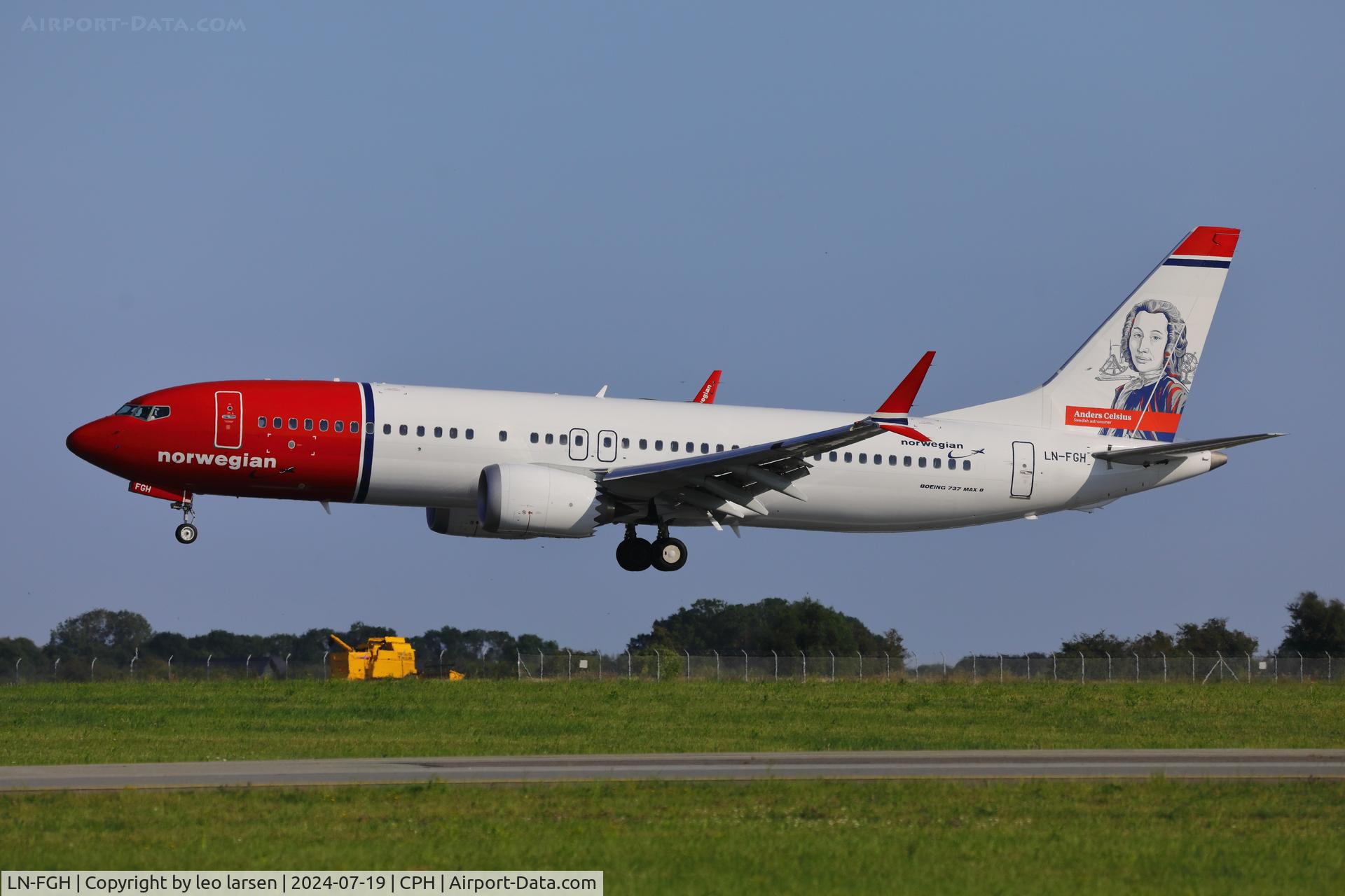LN-FGH, 2022 Boeing 737-8 MAX C/N 43354, Copenhagen 19.7.2024
