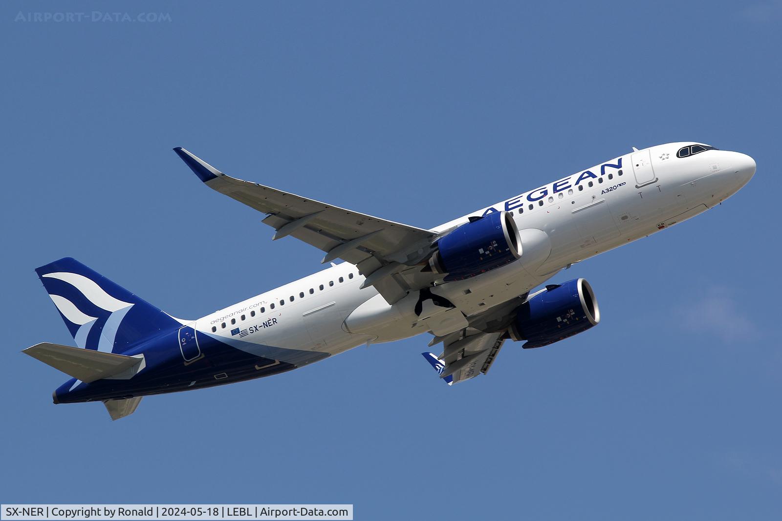 SX-NER, 2024 Airbus A320-271N C/N 12079, at bcn