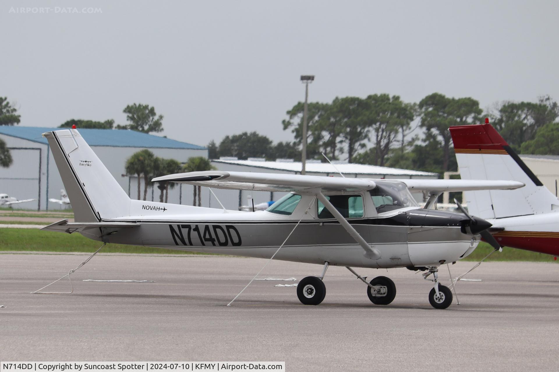 N714DD, 1976 Cessna 150M C/N 15079089, Cessna 714DD sits on the Base Ops ramp at Page Field