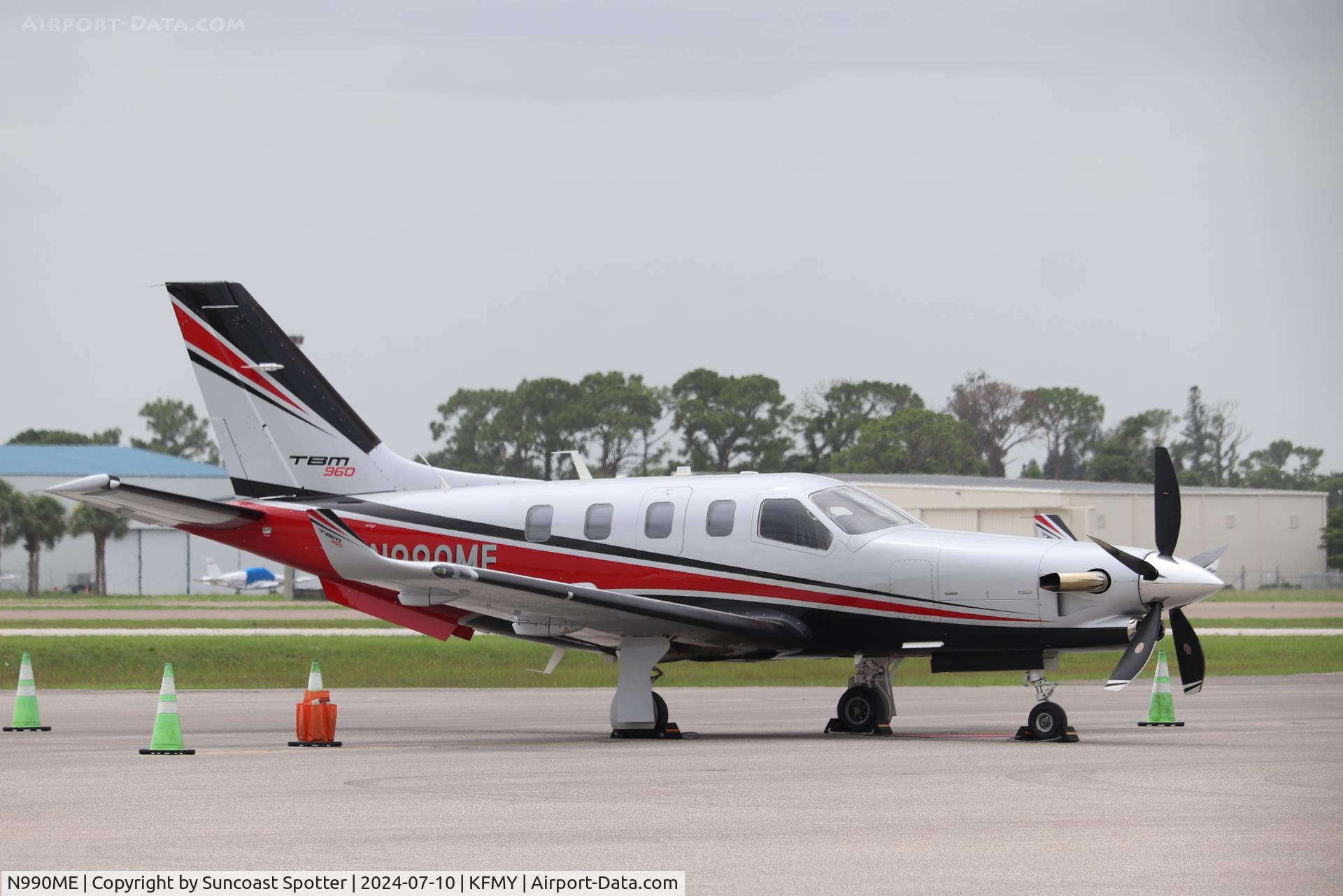N990ME, 2023 Daher TBM-960 C/N 1466, TBM 990ME sits on the Base Ops ramp at Page Field