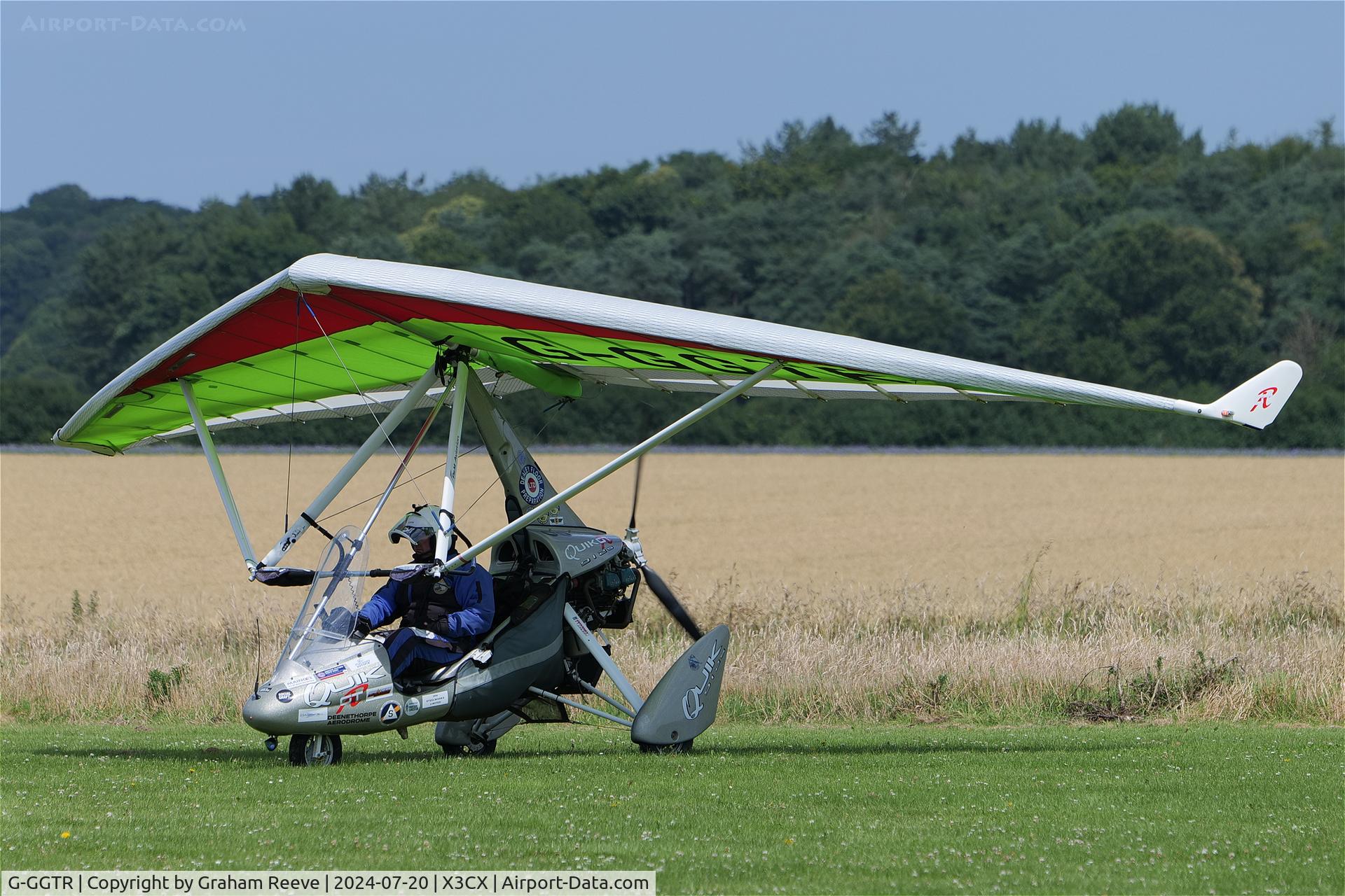G-GGTR, 2022 Pegasus Sport Aviation Ltd Quik GTR C/N W6015, Departing from Northrepps.