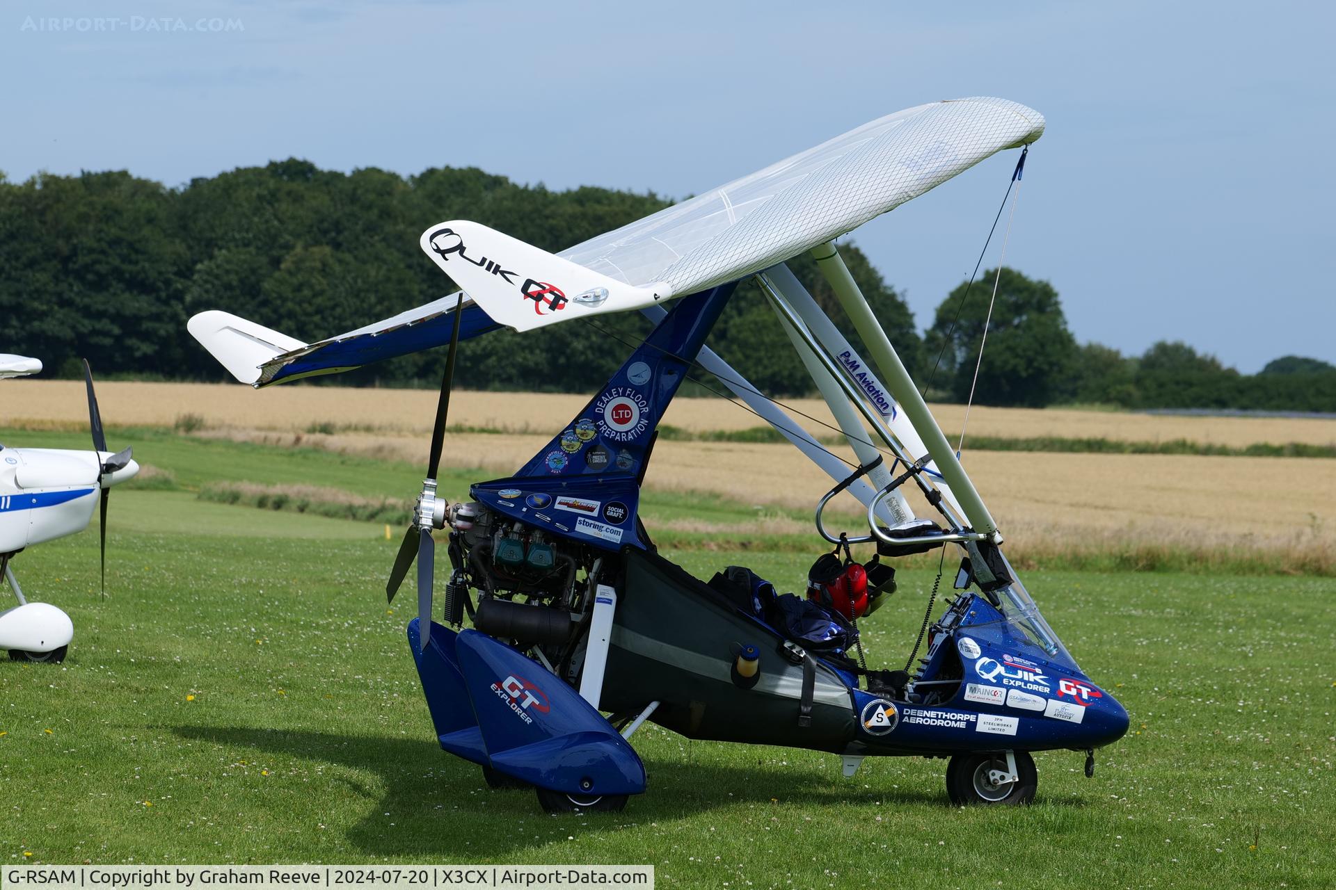 G-RSAM, 2012 P & M Aviation Ltd Quik GTR C/N 8638, Parked at Northrepps.