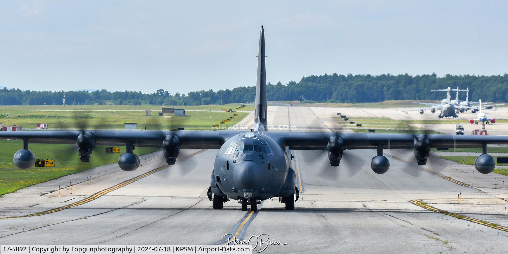 17-5892, Lockheed Martin HC-130J Combat King II Hercules C/N 382-5892, KING39 has been up from Patrick AFB working out in the Gulf of Maine