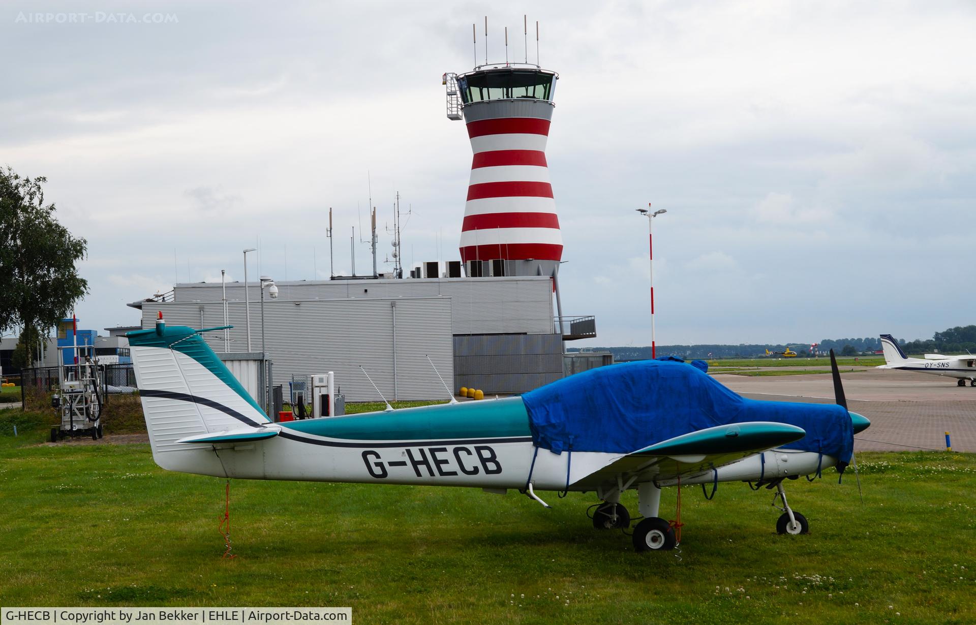 G-HECB, 1973 Fuji FA-200-160 Aero Subaru C/N 238, Unde cover. Lelystad Airport