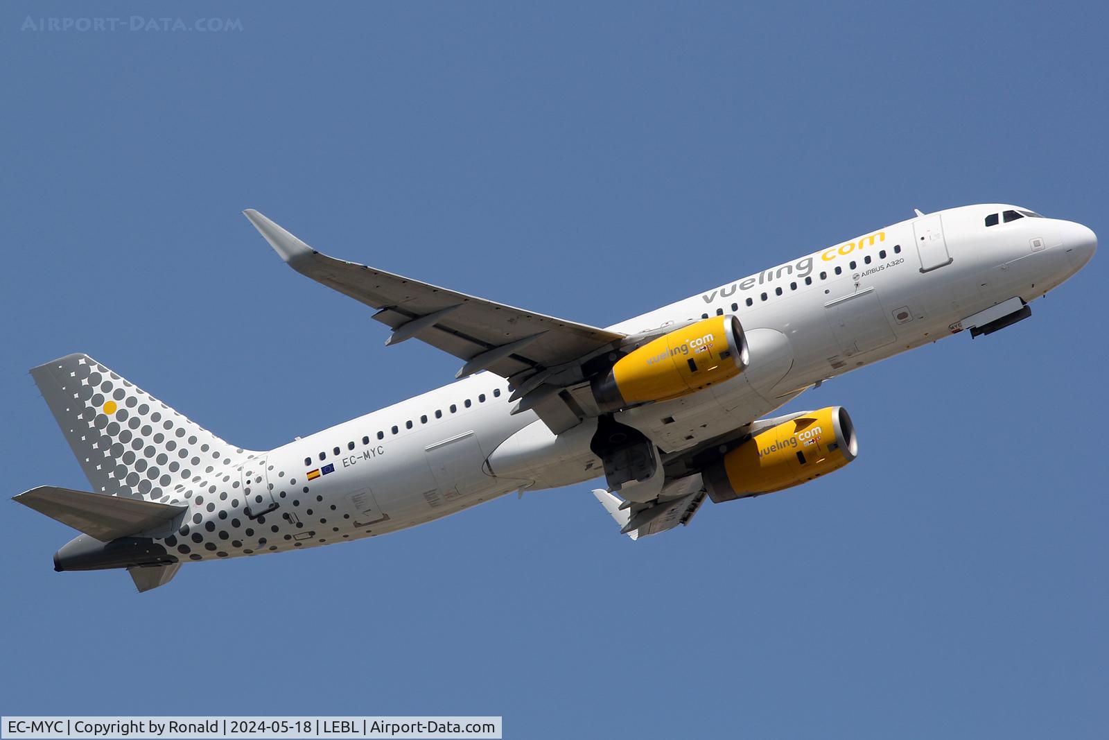 EC-MYC, 2018 Airbus A320-232 C/N 8238, at bcn
